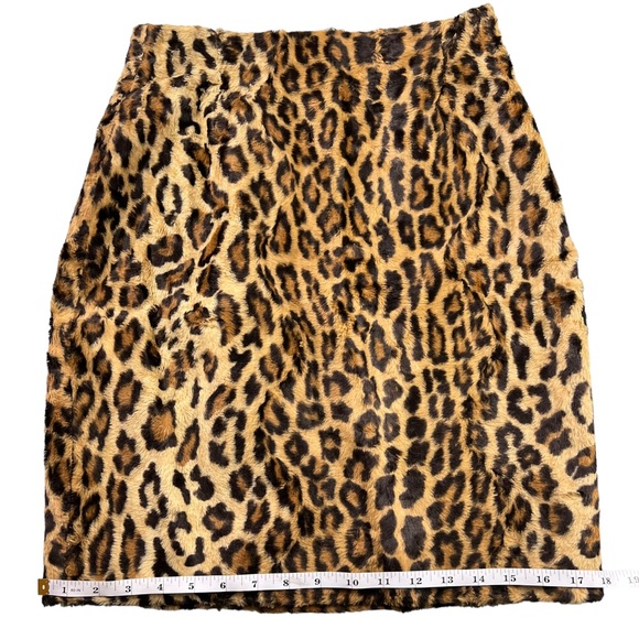 Vintage Istante by Gianni Versace Leopard Print Skirt Size 42 - Picture 14 of 17